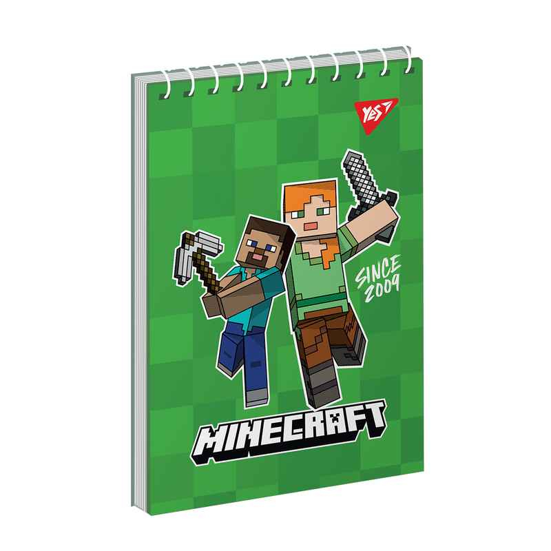 Зошит для записів YES А6 Minecraft 151961, 80 аркушів клітинка