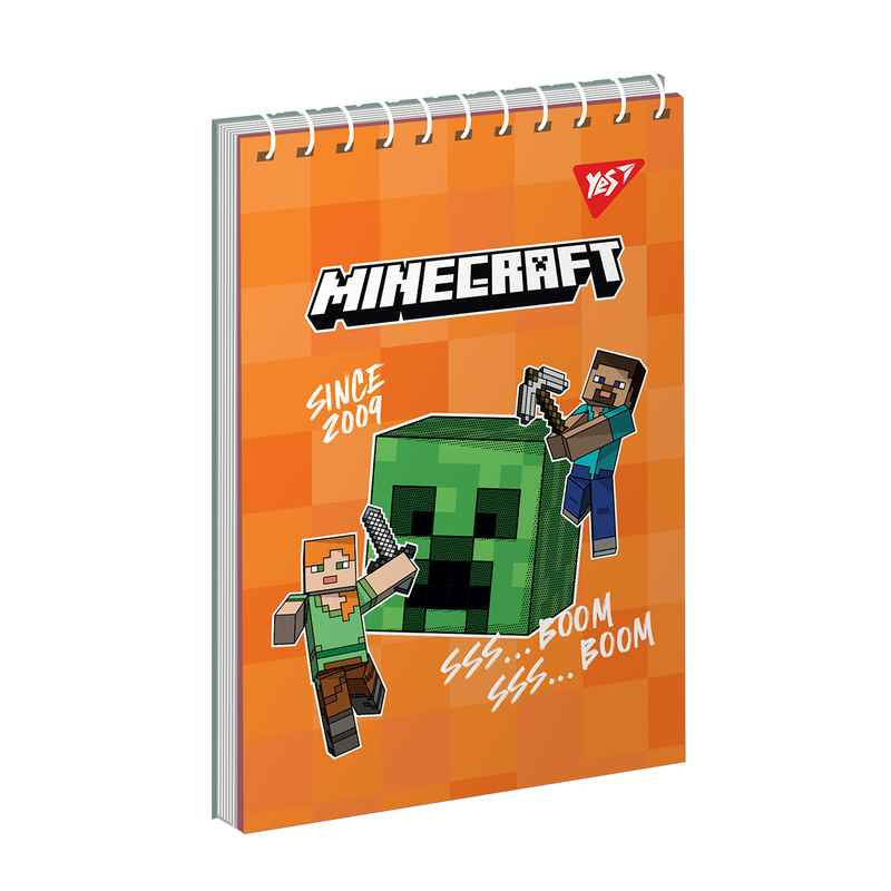 Зошит для записів YES А6 Minecraft 151961, 80 аркушів клітинка