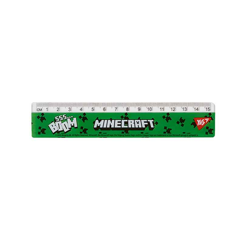 Лінійка Yes Minecraft 370680, 15 см