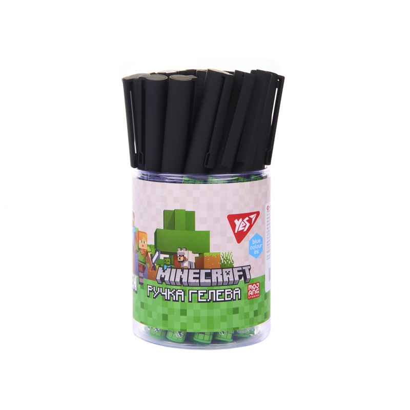 Ручка гелева Yes Minecraft.Boom 420464, синя