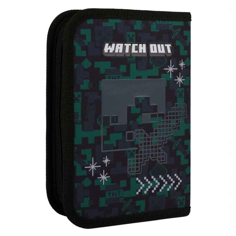 Пенал шкільний Yes Minecraft Watch Out HP-03, 533664 одинарний з клапаном