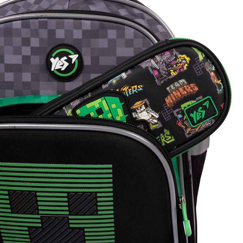 Рюкзак школьный полукаркасный YES Minecraft World S-91, 550006