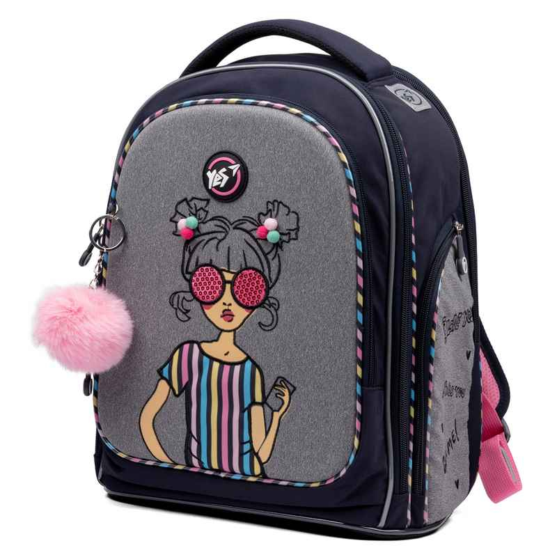 Рюкзак шкільний напівкаркасний YES S-84 Girls style, 552385