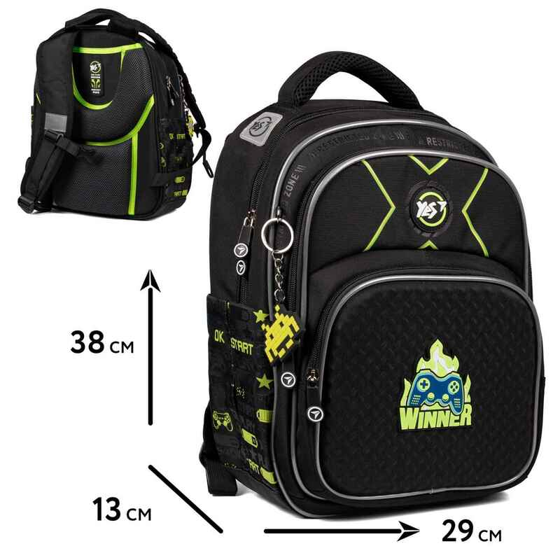 Рюкзак шкільний напівкаркасний Yes Gamer S-91, 559589
