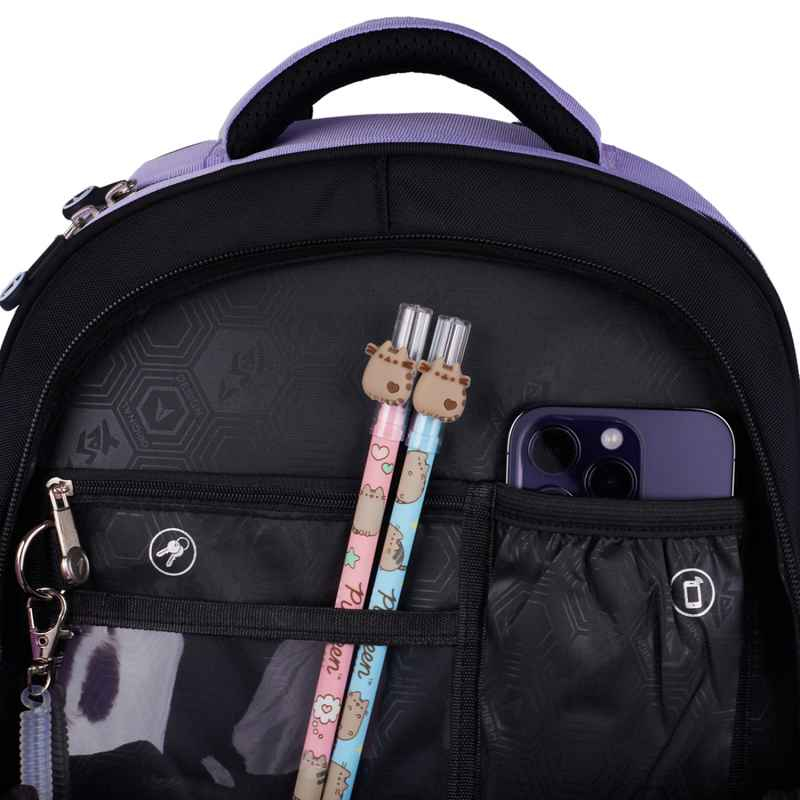 Рюкзак школьный полукаркасный YES Pusheen Shiny S-91, 559816