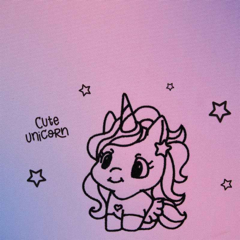 Дизайн Cute Unicorn на лицьовій частині рюкзака YES
