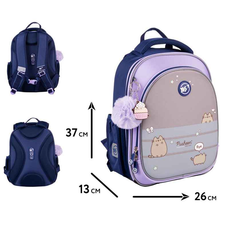 Рюкзак школьный полукаркасный YES Pusheen Playful S-109, 559880