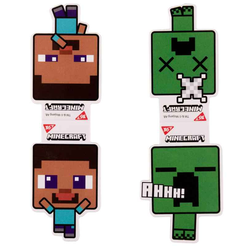 Закладки магнитные Yes Minecraft Creeper 708101, 2шт