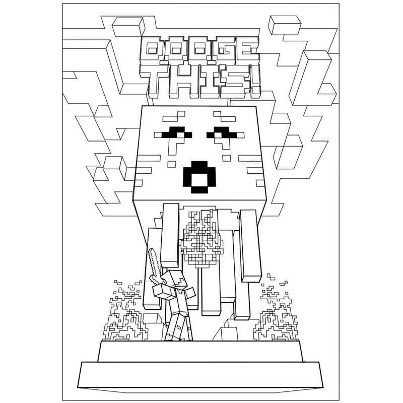 Раскраска А4 YES Minecraft 742915, 12 стр.