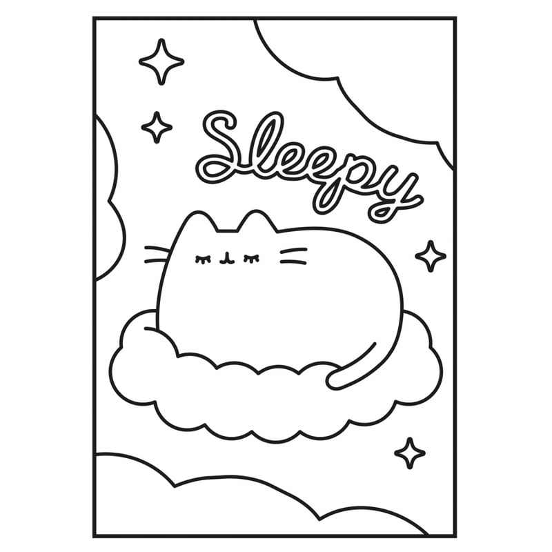 Розмальовка А4 Yes Pusheen 743223 з наліпками та завданнями, 12 сторінок