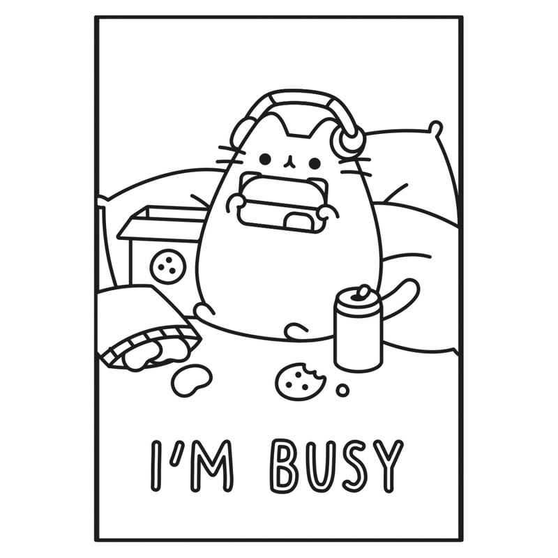 Розмальовка А4 Yes Pusheen 743229 з наліпками, 8 сторінок