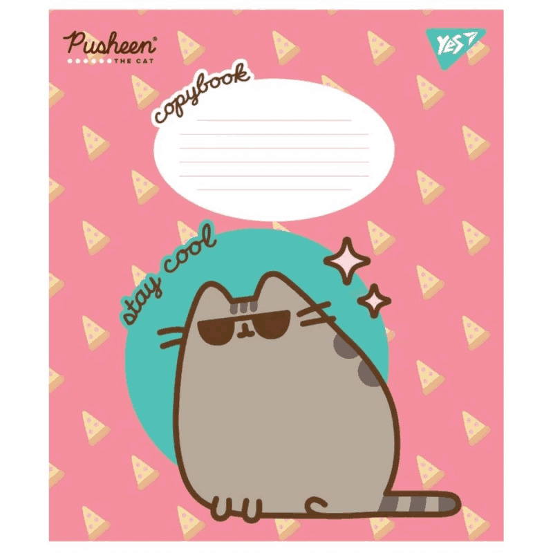 Зошит шкільний Yes Pusheen 766275, 12 аркушів клітинка