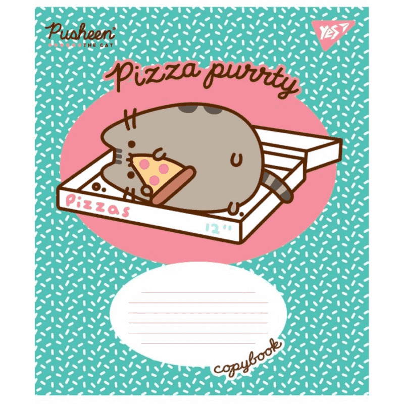 Зошит шкільний Yes Pusheen 766275, 12 аркушів клітинка