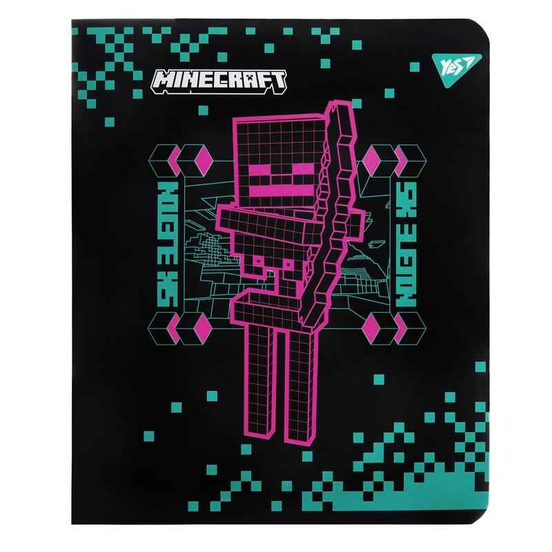 Тетрадь школьная YES Minecraft Black 767521, 18 лист. клетка