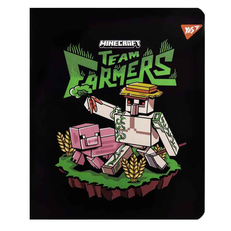 Тетрадь школьная YES Minecraft Team 767522, 18 лист. клетка