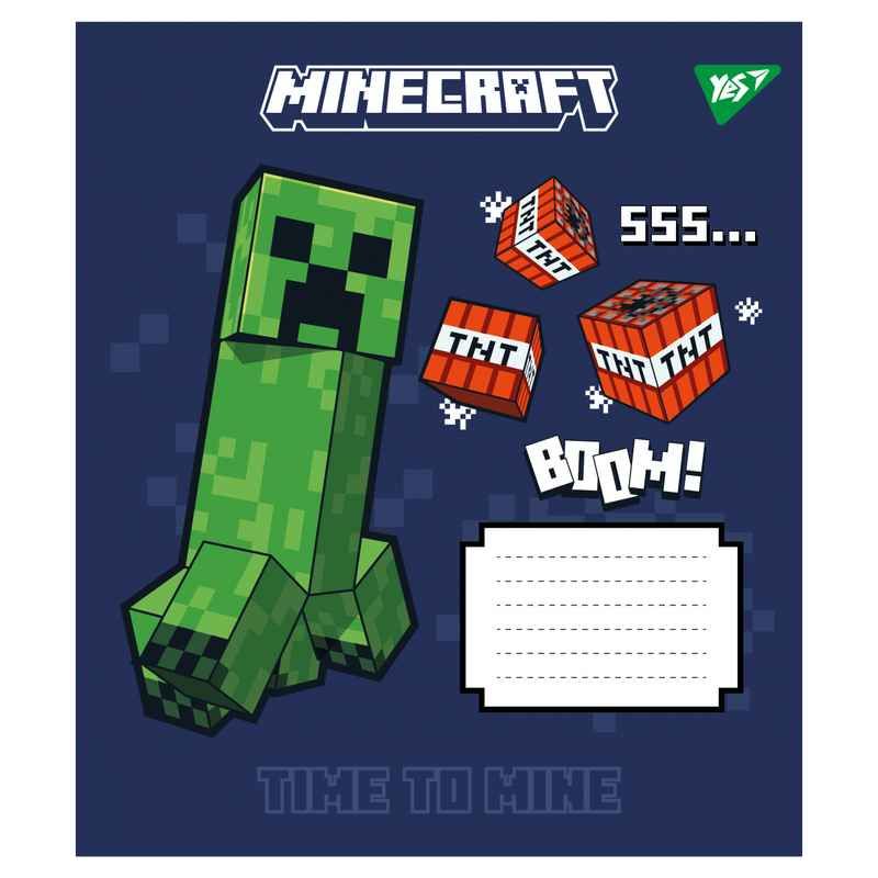 Зошит шкільний Yes Minecraft Signs 767562, 24 аркушів лінія
