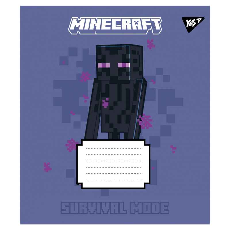 Зошит шкільний Yes Minecraft Signs 767562, 24 аркушів лінія