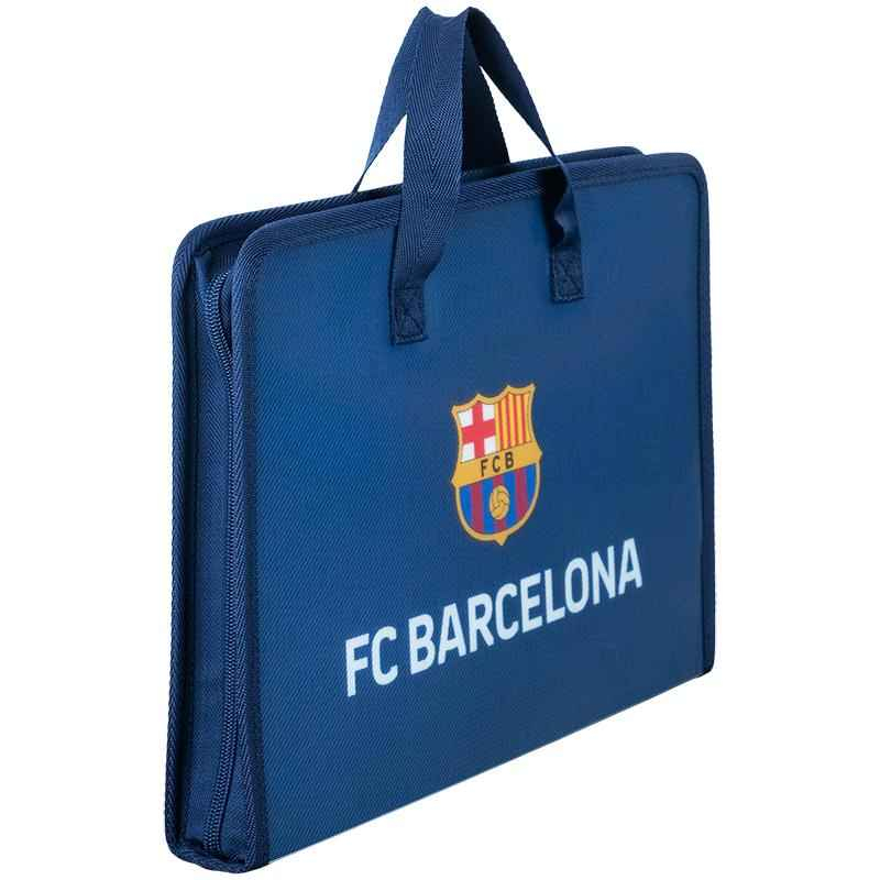 Папка-портфель на блискавці Kite FC Barcelona BC25-202, 1 відділення, A4