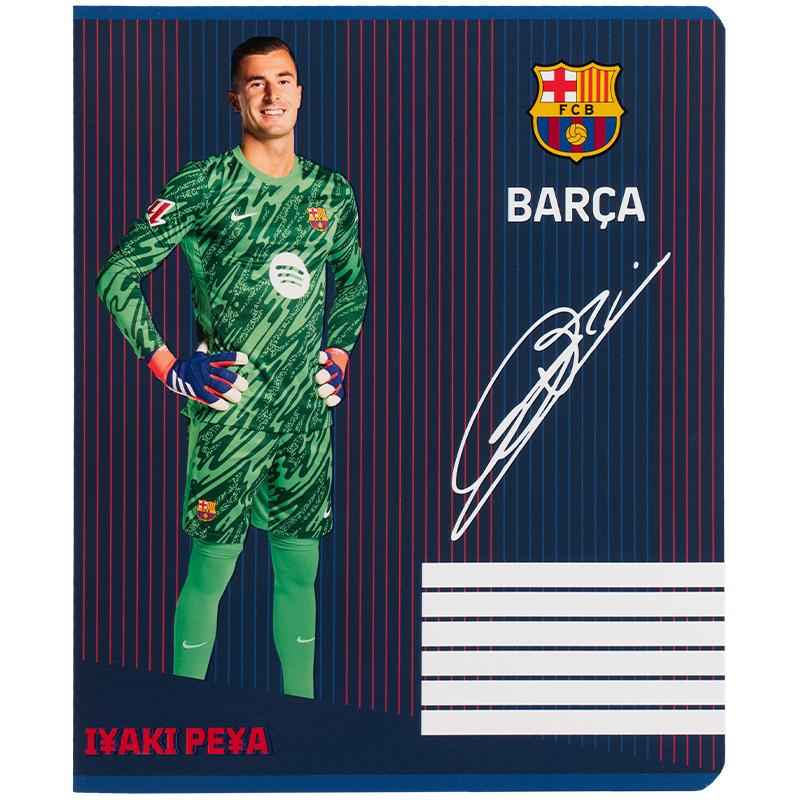 Тетрадь школьная Kite FC Barcelona BC25-236, 18 листов, клетка
