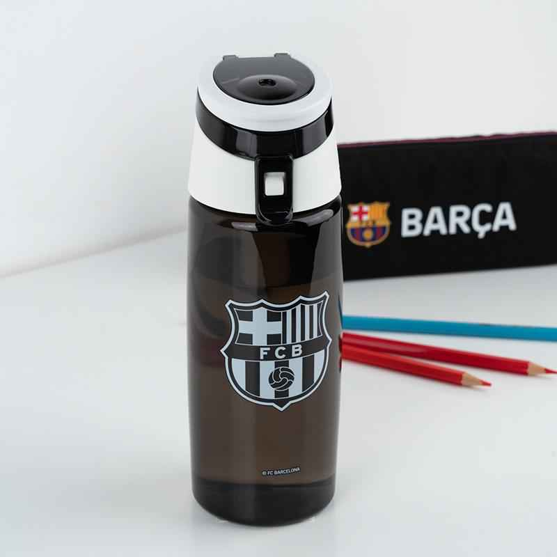 Бутылочка для воды Kite FC Barcelona BC25-401, 550 мл, черная