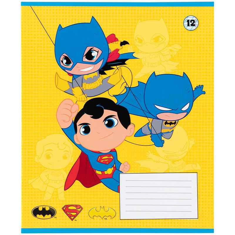 Зошит шкільний Kite DC Comics DC25-235, 12 аркушів, коса лінія