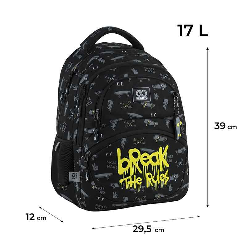 Рюкзак шкільний GoPack Education Break The Rules GO25-175M-6