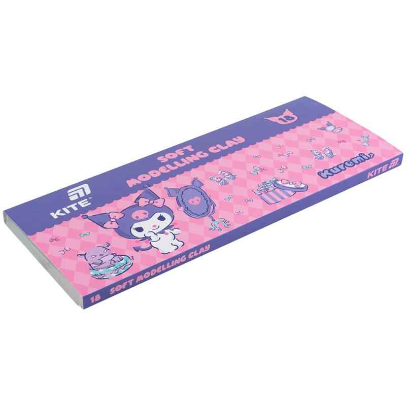 Пластилін Kite Kuromi HK24-085, 18 кольорів, 360 г