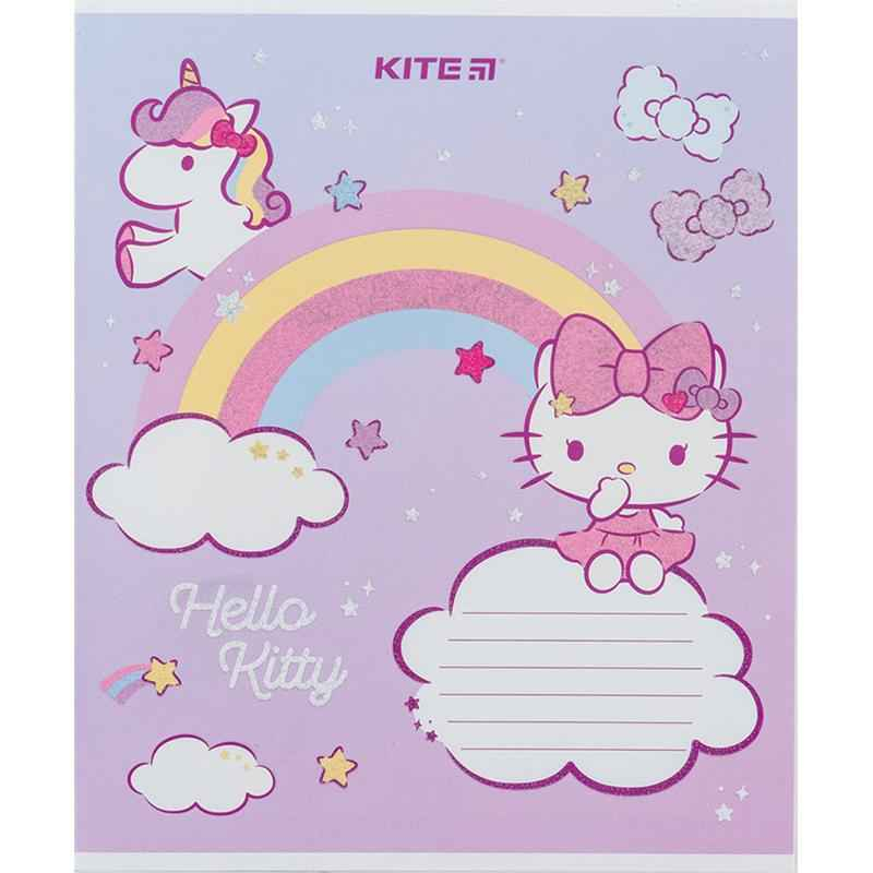 Тетрадь школьная Kite Hello Kitty HK24-235-1, 12 листов, в косую линию