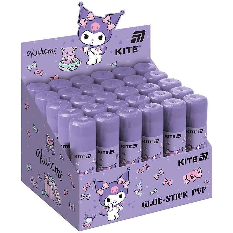 Клей-карандаш с индикатором PVP Kite Kuromi HK25-130-2,8 г