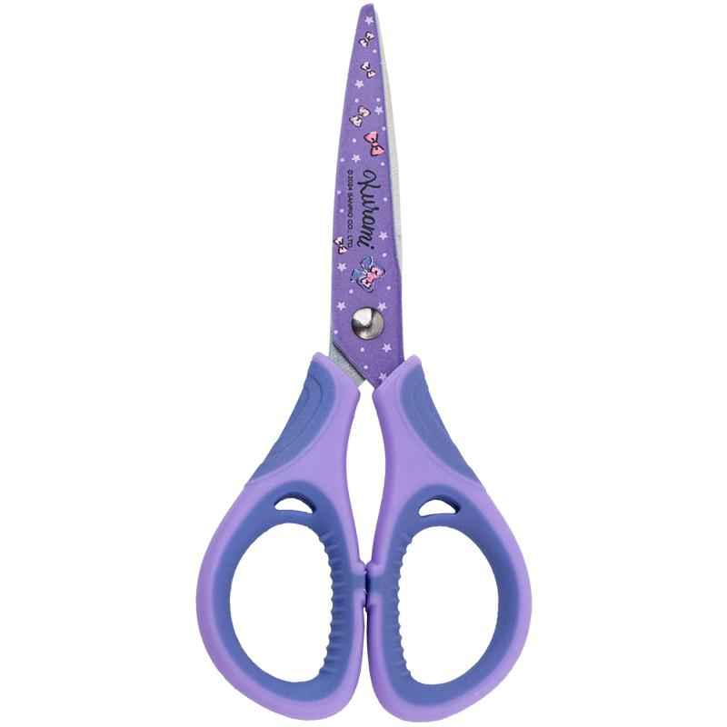 Ножницы детские с резиновыми вставками и рисунком на лезвии Kite Kuromi HK25-148, 13 см