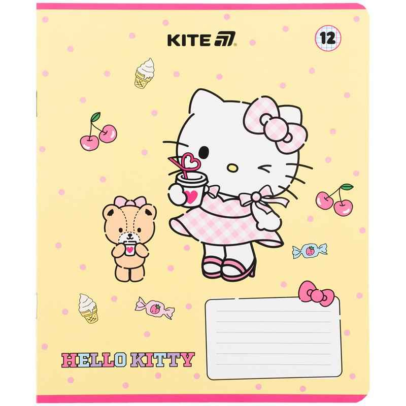 Зошит шкільний Kite Hello Kitty HK25-232-1, 12 аркушів, клітинка