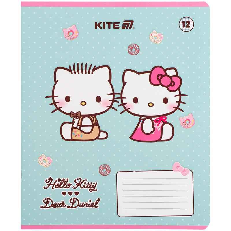 Зошит шкільний Kite Hello Kitty HK25-232-2, 12 аркушів, клітинка
