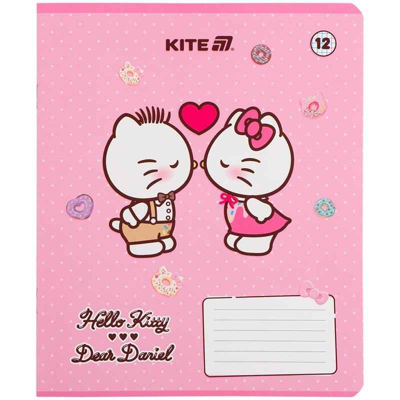 Зошит шкільний Kite Hello Kitty HK25-232-2, 12 аркушів, клітинка