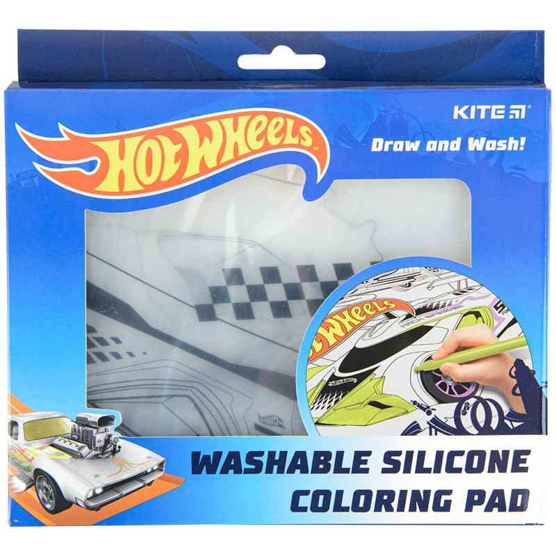 Підкладка розмальовка Kite Hot Wheels HW22-424
