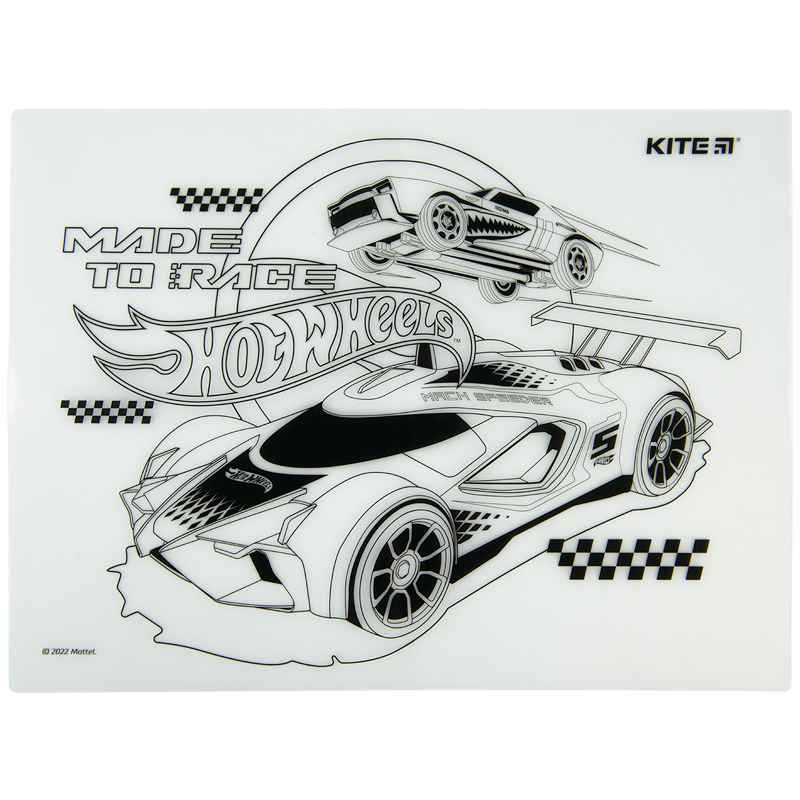 Підкладка розмальовка Kite Hot Wheels HW22-424