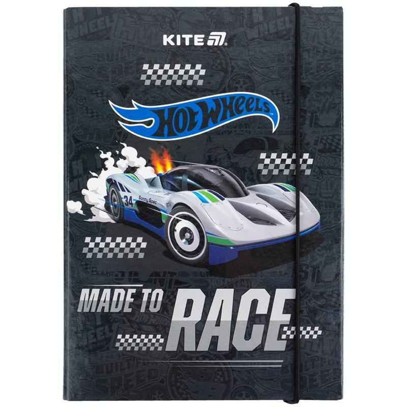 Папка для зошитів на гумці Kite Hot Wheels HW25-210-1, картон