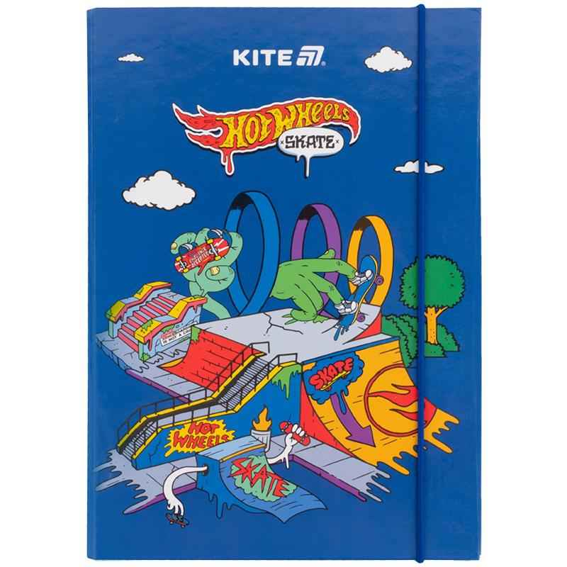 Папка для тетрадей на резинке Kite Hot Wheels HW25-210-2, картон