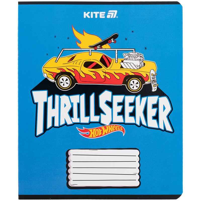 Зошит шкільний Kite Hot Wheels HW25-236, 18 аркушів, клітинка