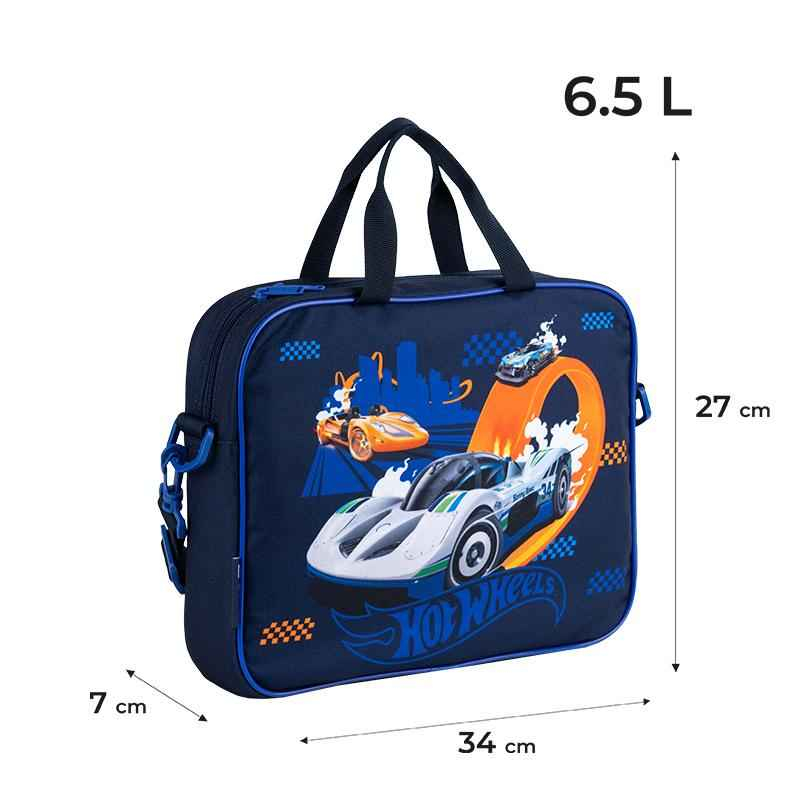 Шкільна текстильна сумка Kite Hot Wheels HW25-589