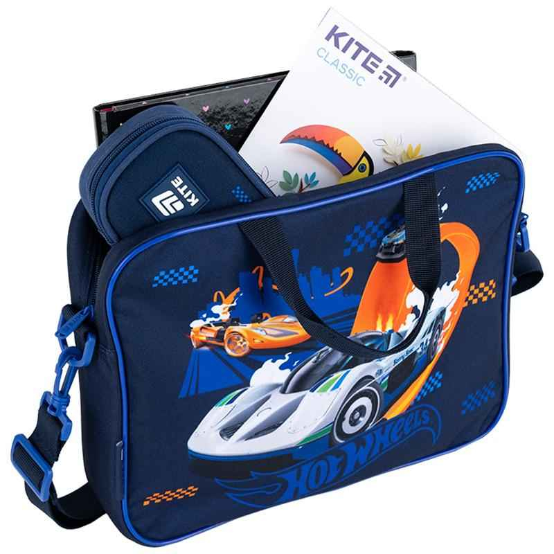 Шкільна текстильна сумка Kite Hot Wheels HW25-589