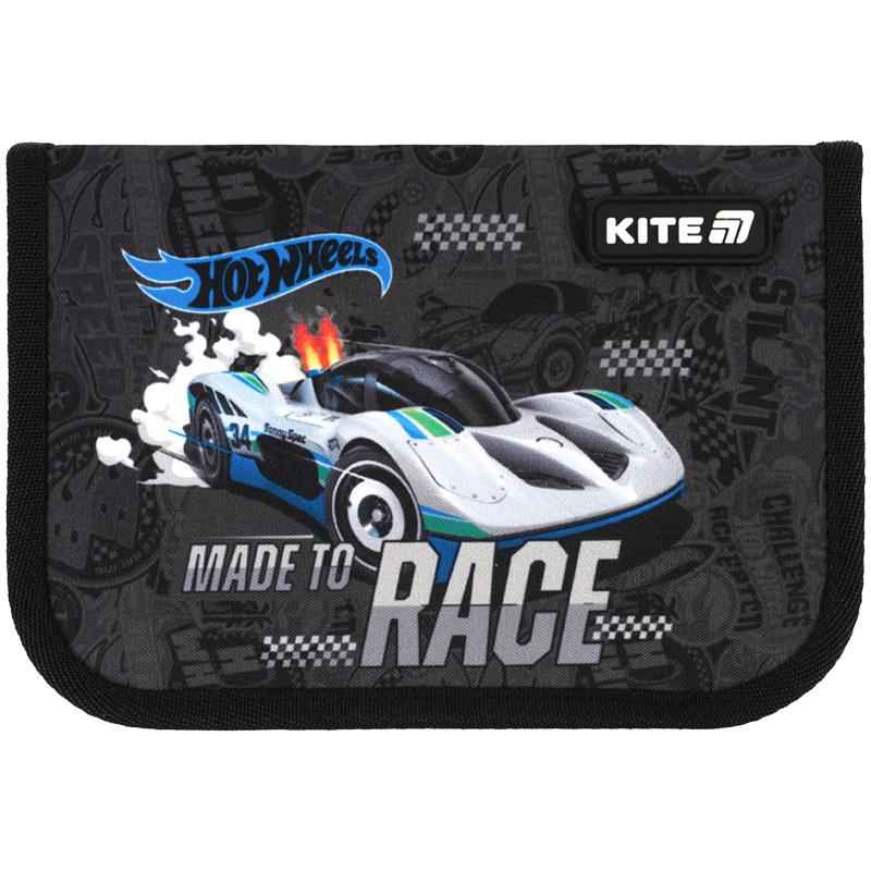 Пенал школьный Kite Hot Wheels HW25-621 без наполнения,1 отделение, 1 отворот