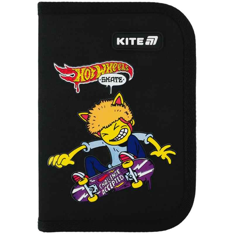 Пенал школьный Kite Hot Wheels HW25-622-2 без наполнения,1 отделение, 2 отворота