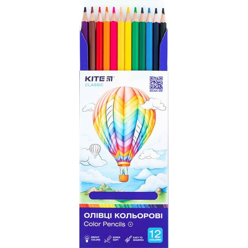 Олівці кольорові Kite Classic K-051, 12 шт.