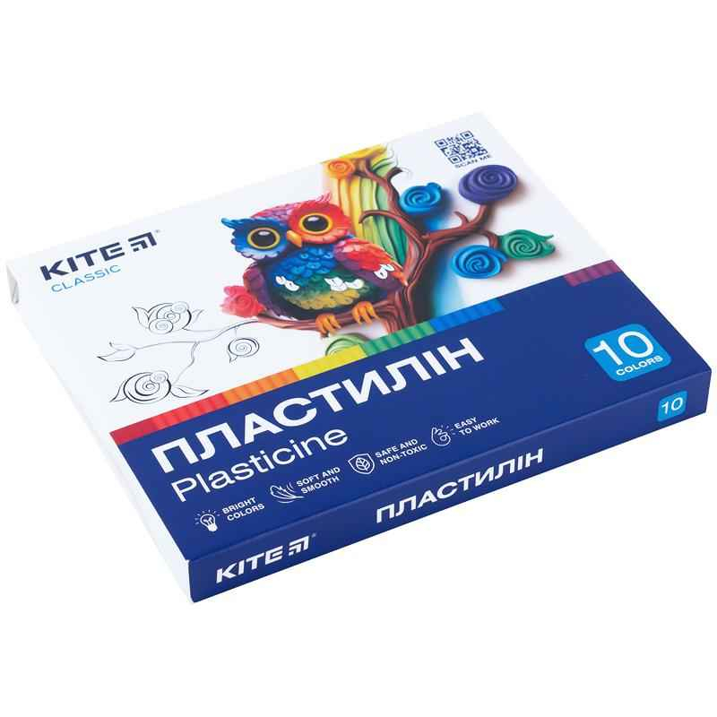 Пластилин Kite Classic K-084, 10 цветов, 200 г