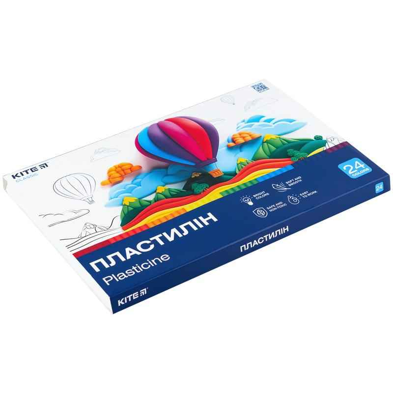 Пластилин Kite Classic K-089, 24 цвета, 480 г