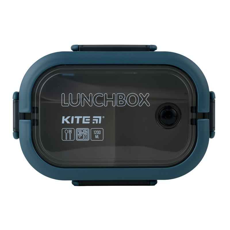 Ланчбокс с разделителем Kite K23-184-2, 1200 мл, зеленый