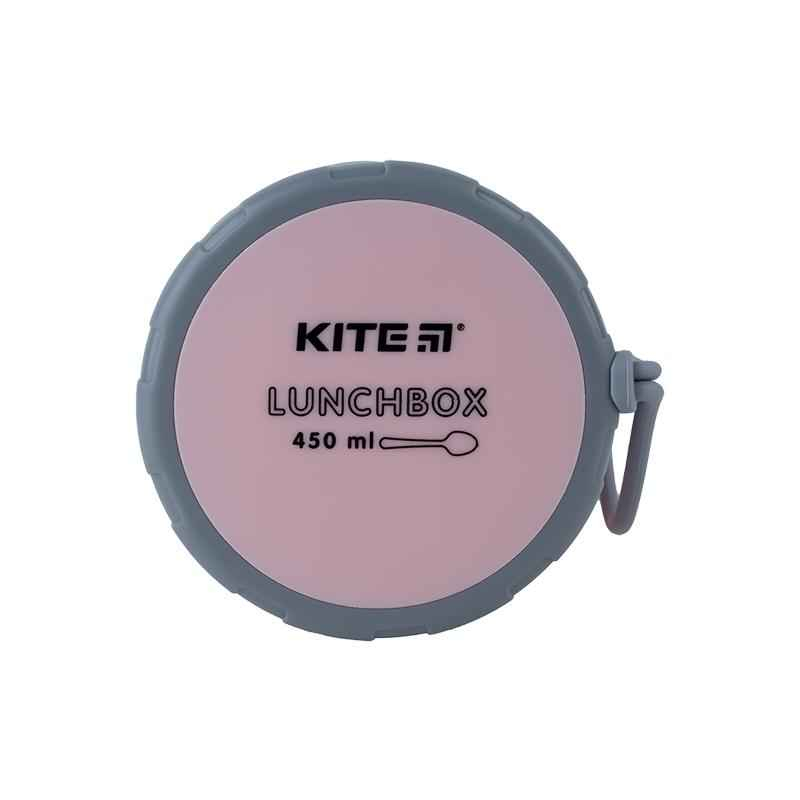 Ланчбокс круглий Kite K23-187-3, 450 мл, рожевий