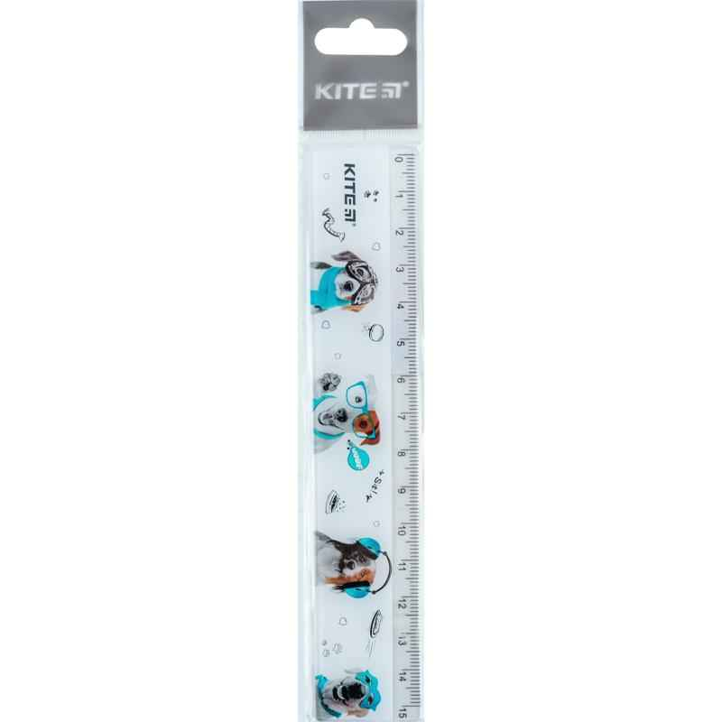 Лінійка пластикова Kite Dogs K24-090-1, 15 см