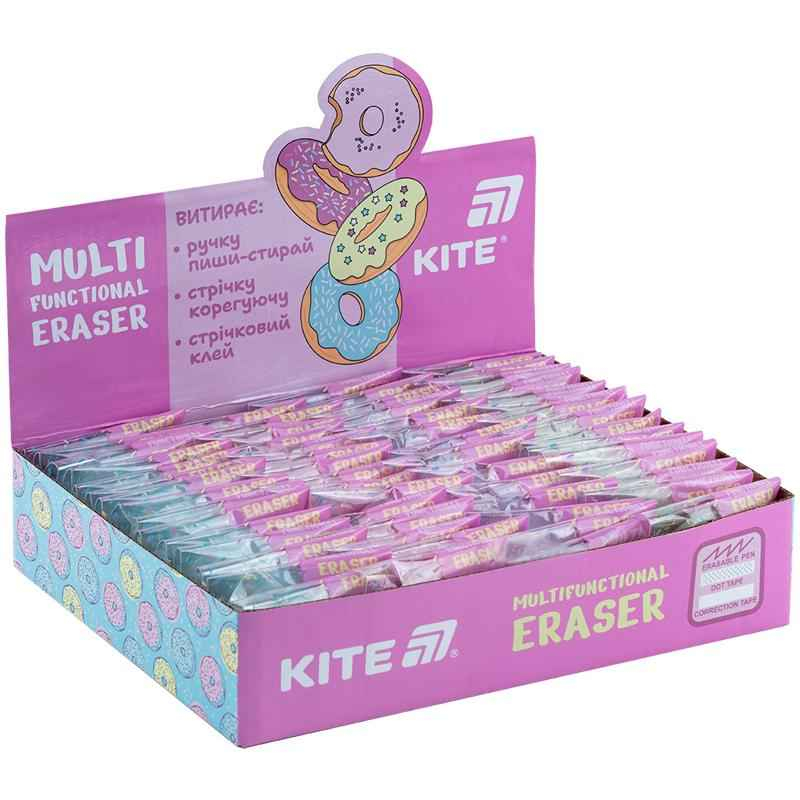 Гумка мультифункціональна Kite Donut K24-147, асорті