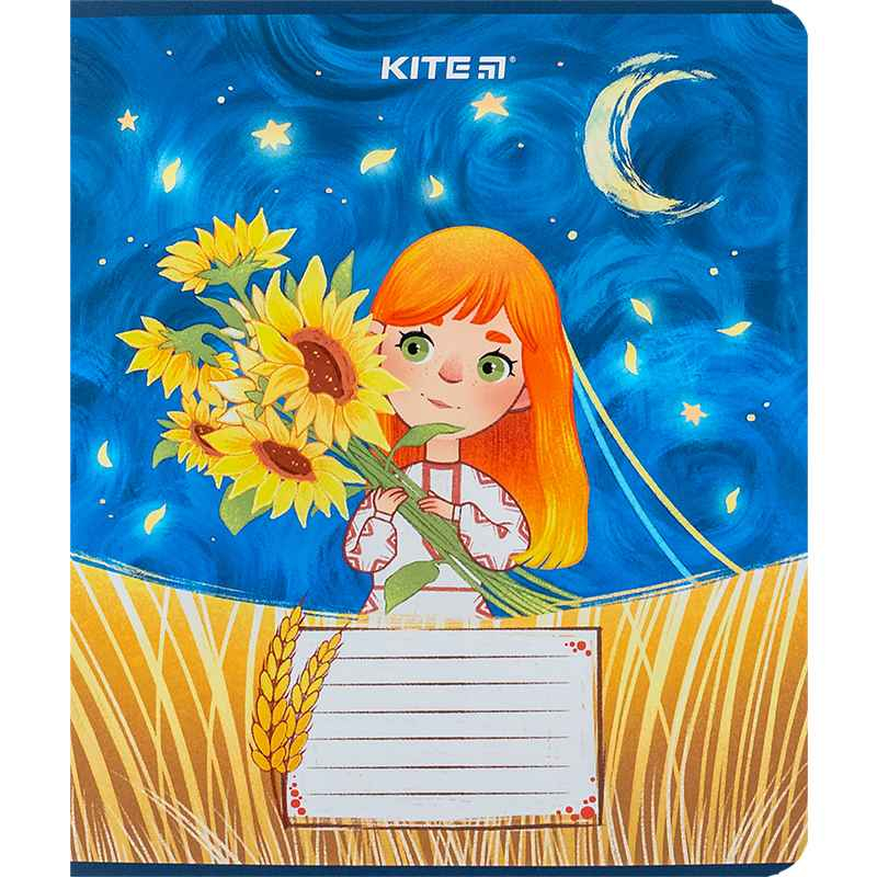 Зошит шкільний Kite Красуні K24-232-2, 12 аркушів, клітинка